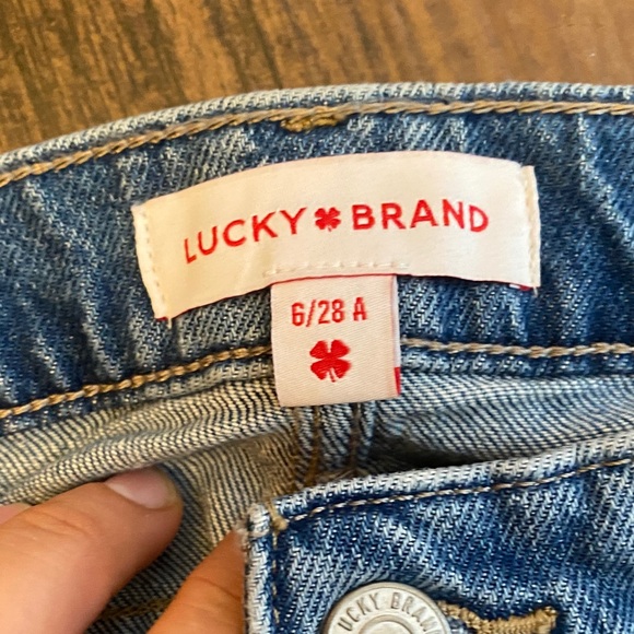 Lucky Brand Light Blue Frayed Hem Jeans - Picture 2 of 9